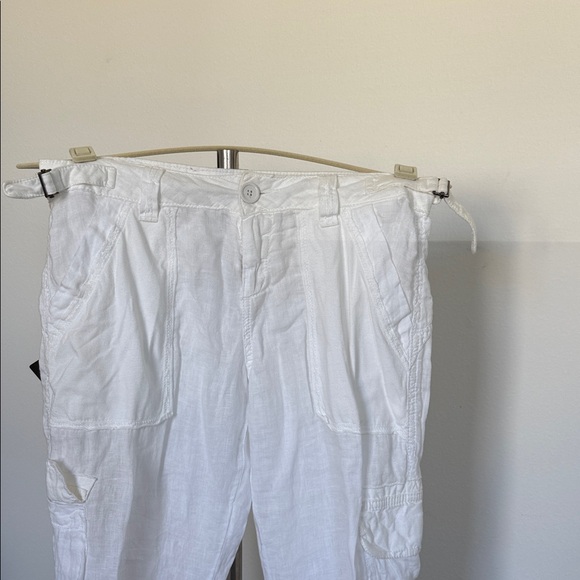 Woen cargo pants, white size 26 packets Lou.jo - Picture 2 of 16